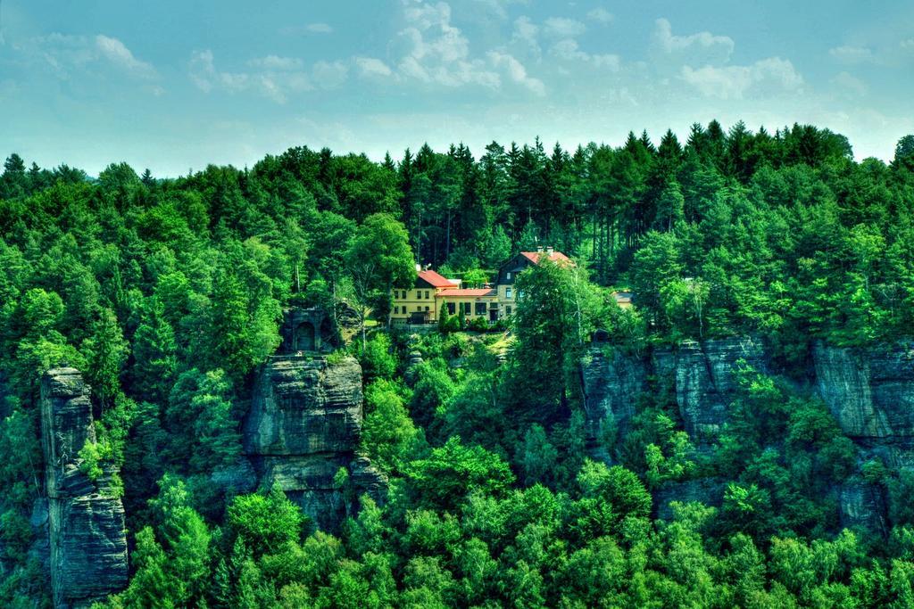 Hotel Garni Belveder Hřensko Eksteriør bilde